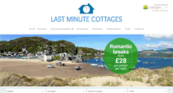 Desktop Screenshot of lastminutecottages.com